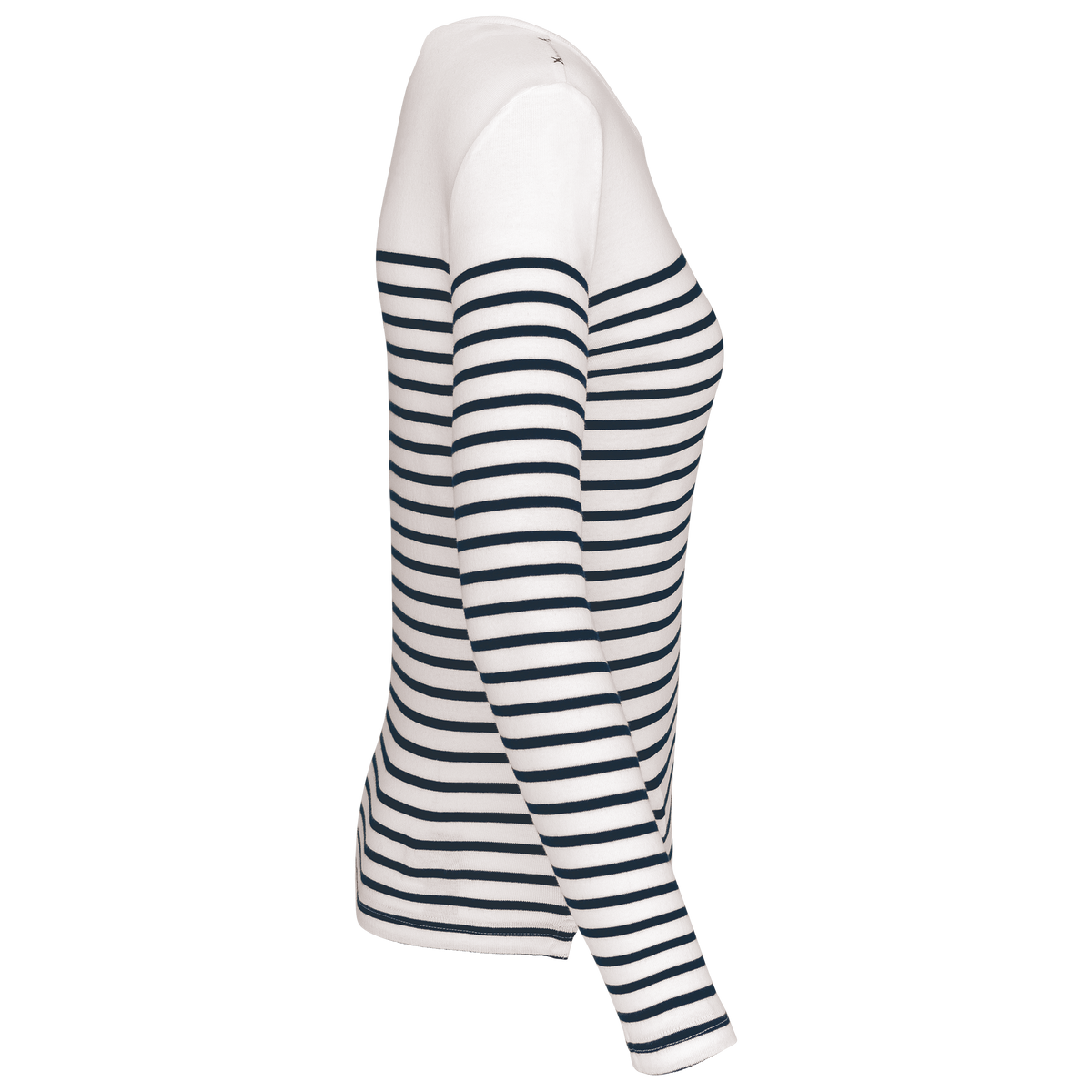GDTXK386 White / Navy Stripes SIDE