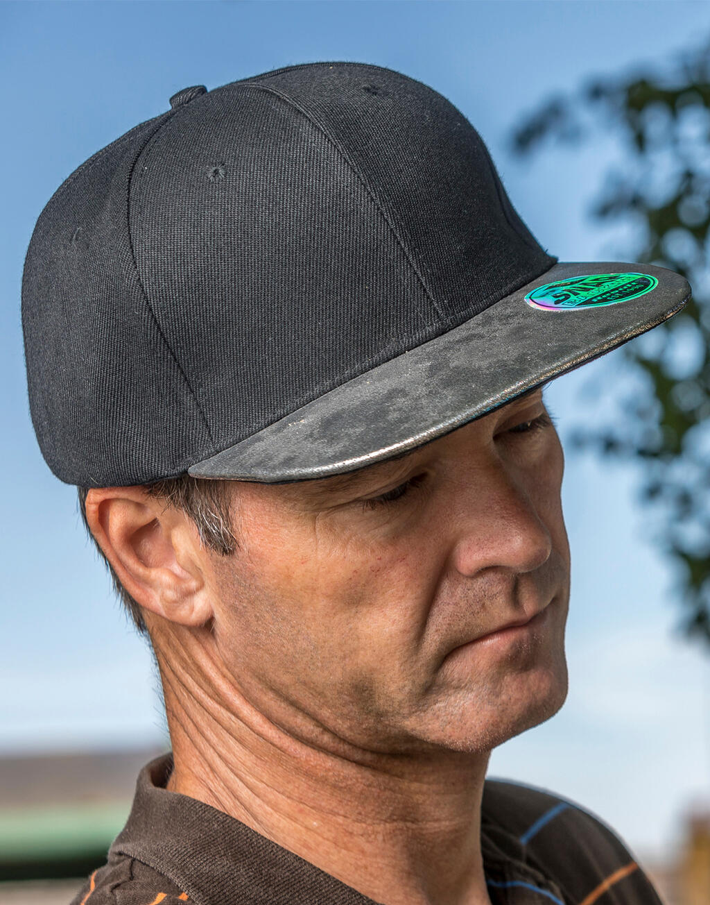 Bronx Glitter Flat Peak Snapback Cap imagen 9