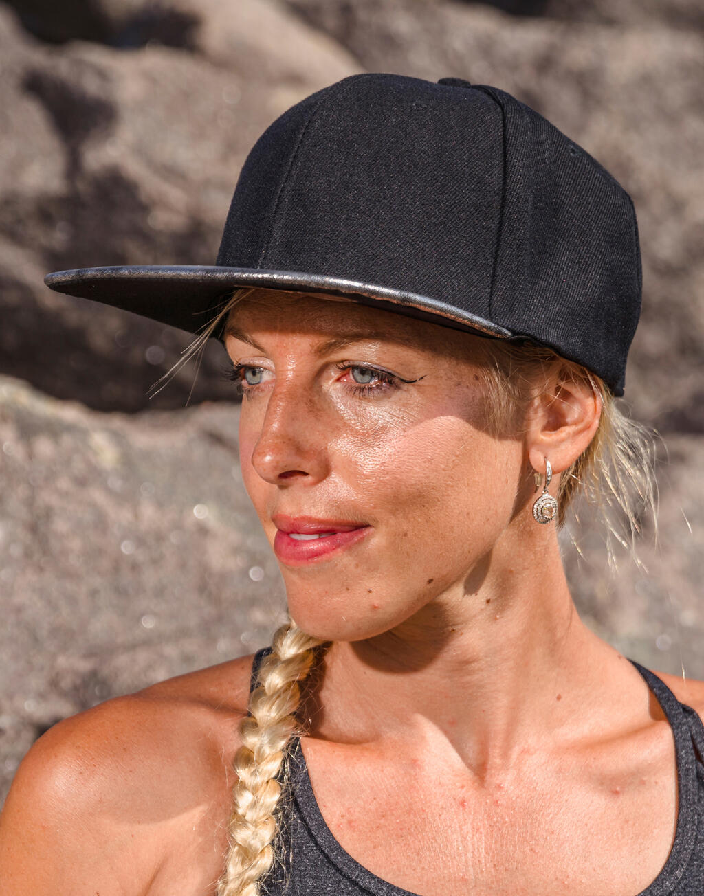 Bronx Glitter Flat Peak Snapback Cap imagen 12