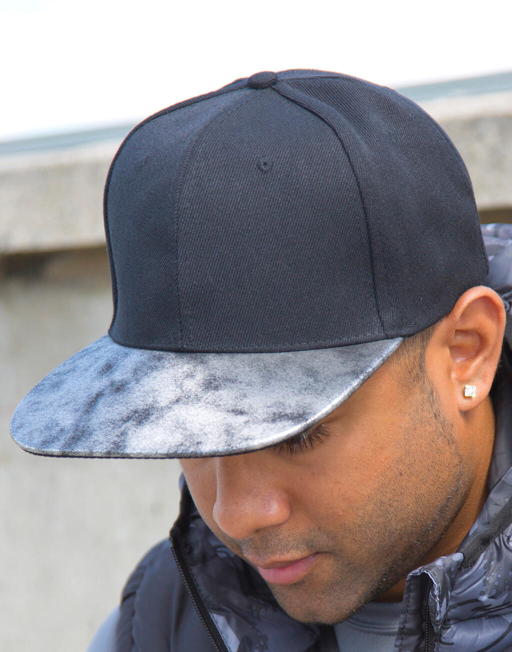 Bronx Glitter Flat Peak Snapback Cap imagen 10
