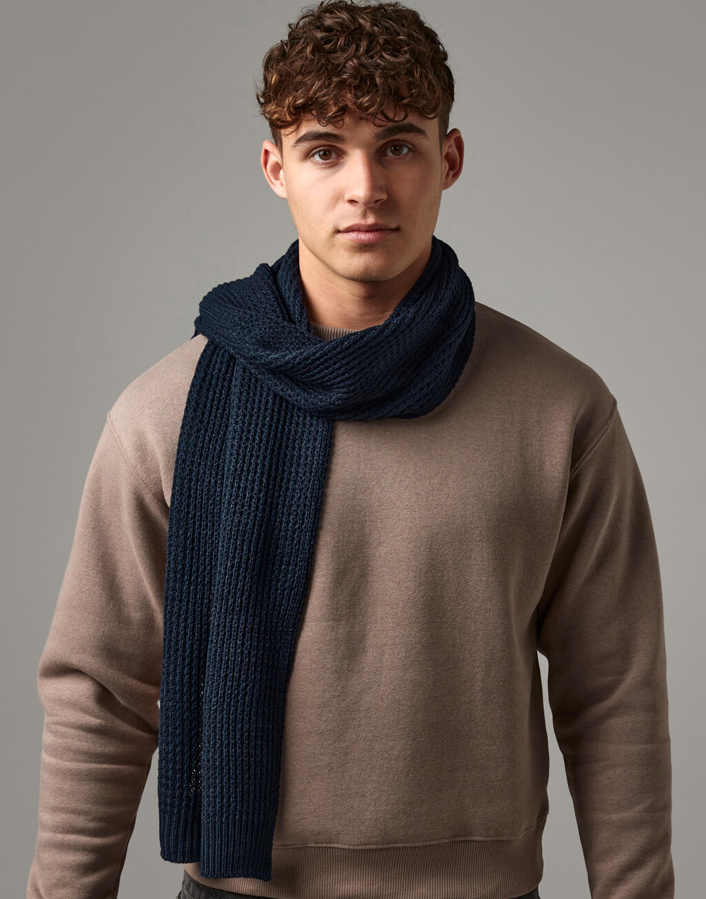 Classic Waffle Knit Scarf imagen 1