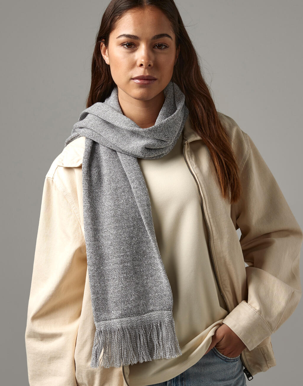Classic Knitted Scarf imagen 1