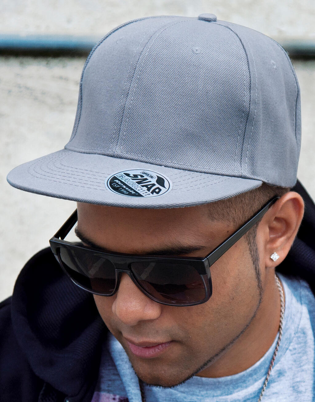 Bronx Original Flat Peak Snap Back Cap imagen 3