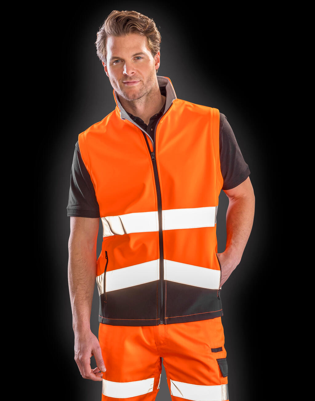 Printable Safety Softshell Gilet imagen 2