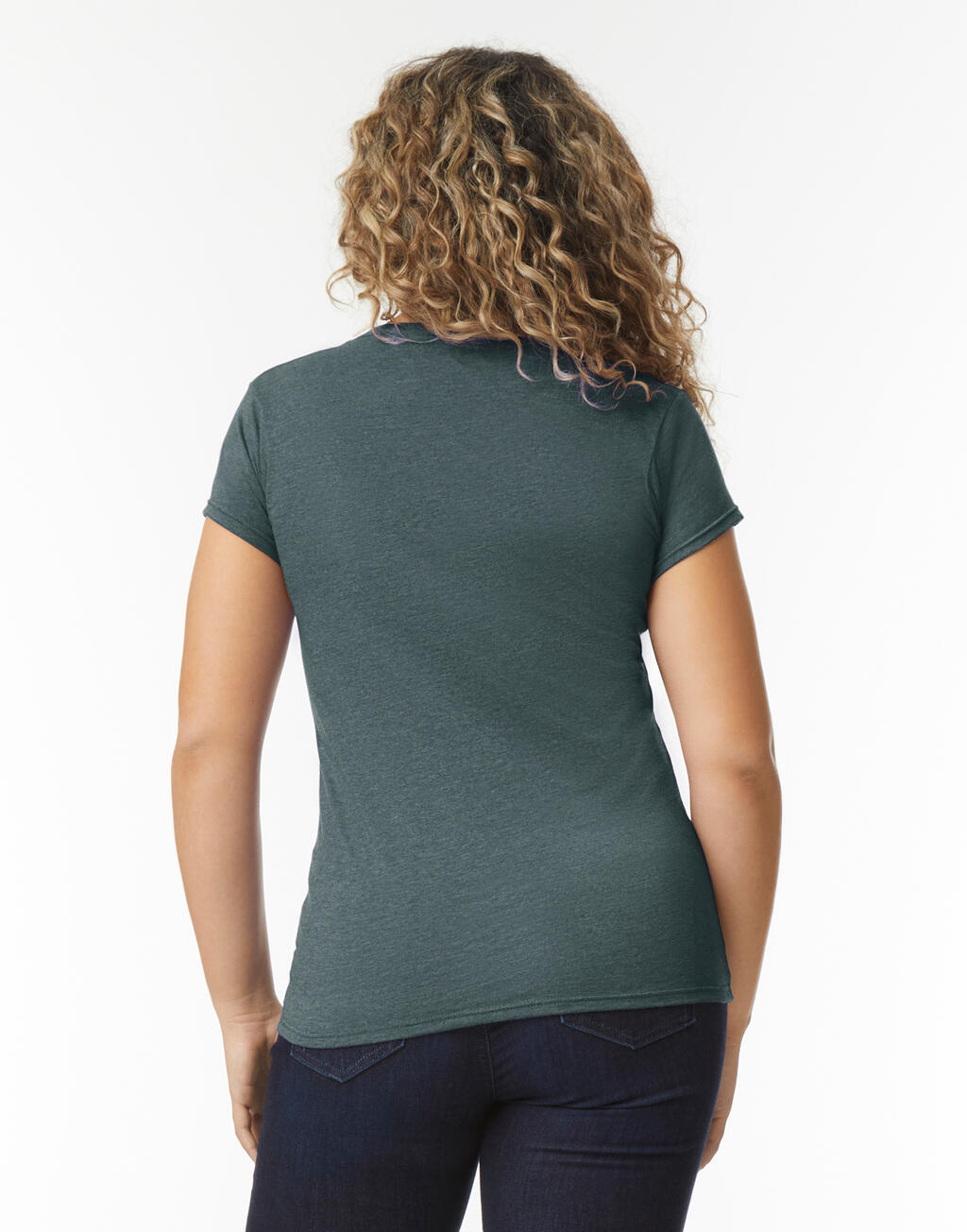 Softstyle Women's V-Neck T-Shirt imagen 7