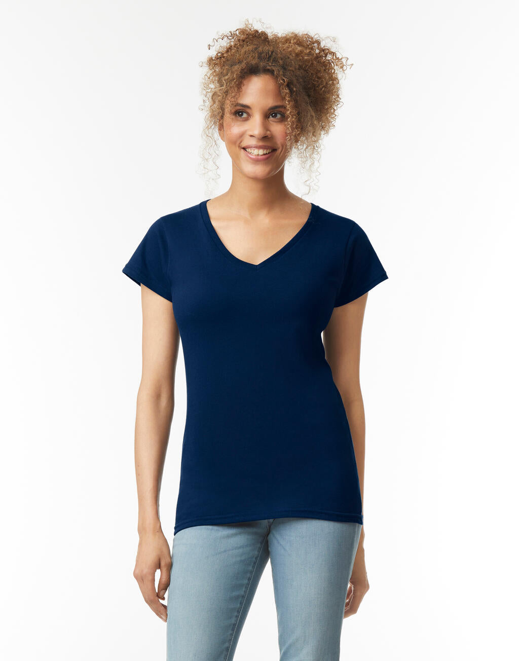 Softstyle Women's V-Neck T-Shirt imagen 1