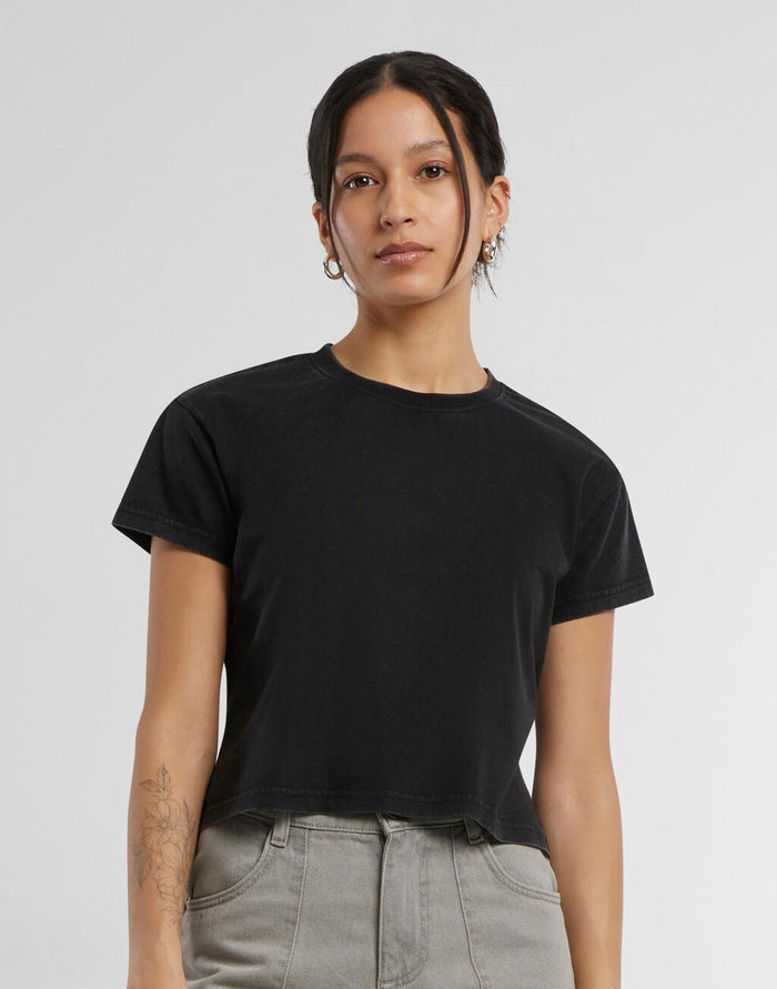 Camiseta Cropped Vintage de Mujer