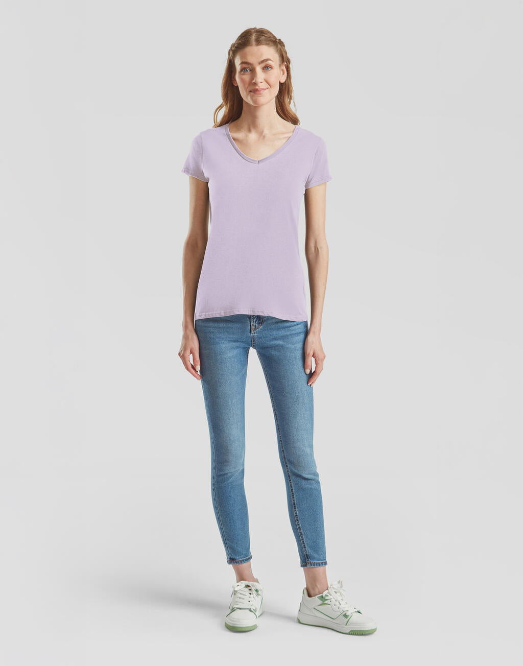 Ladies' Iconic 150 V Neck T imagen 4