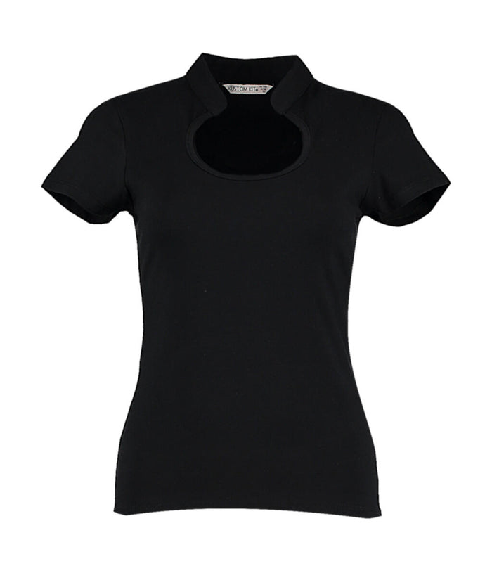 Top Regular Fit con escote keyhole