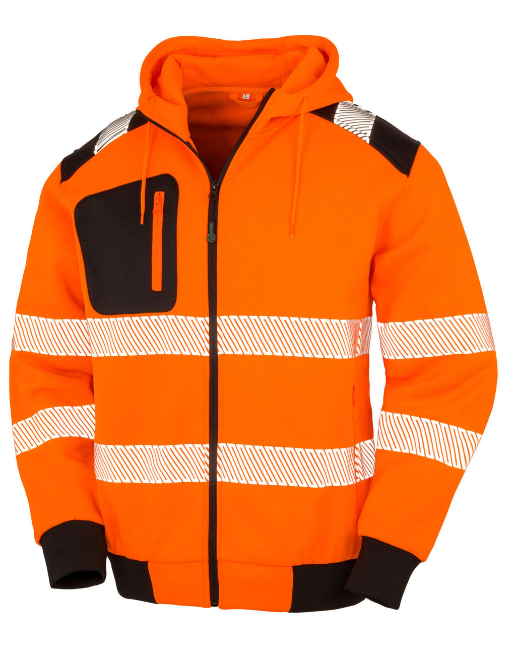 Recycled Robust Zipped Safety Hoody imagen 4
