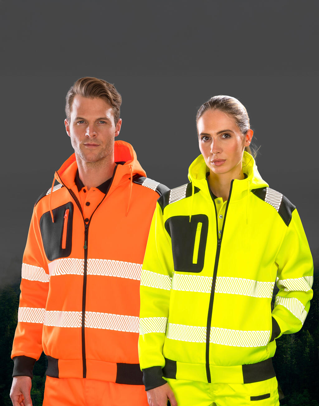 Recycled Robust Zipped Safety Hoody imagen 3
