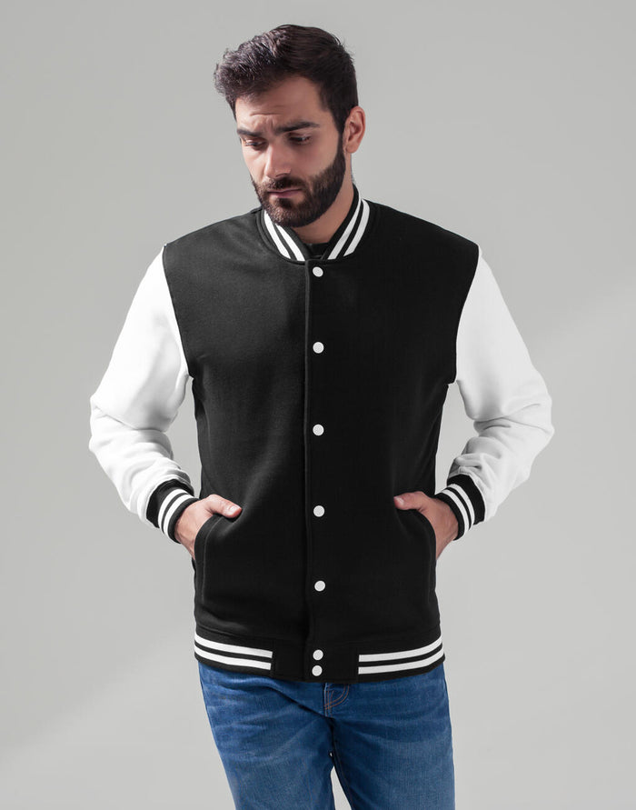 Chaqueta college de felpa