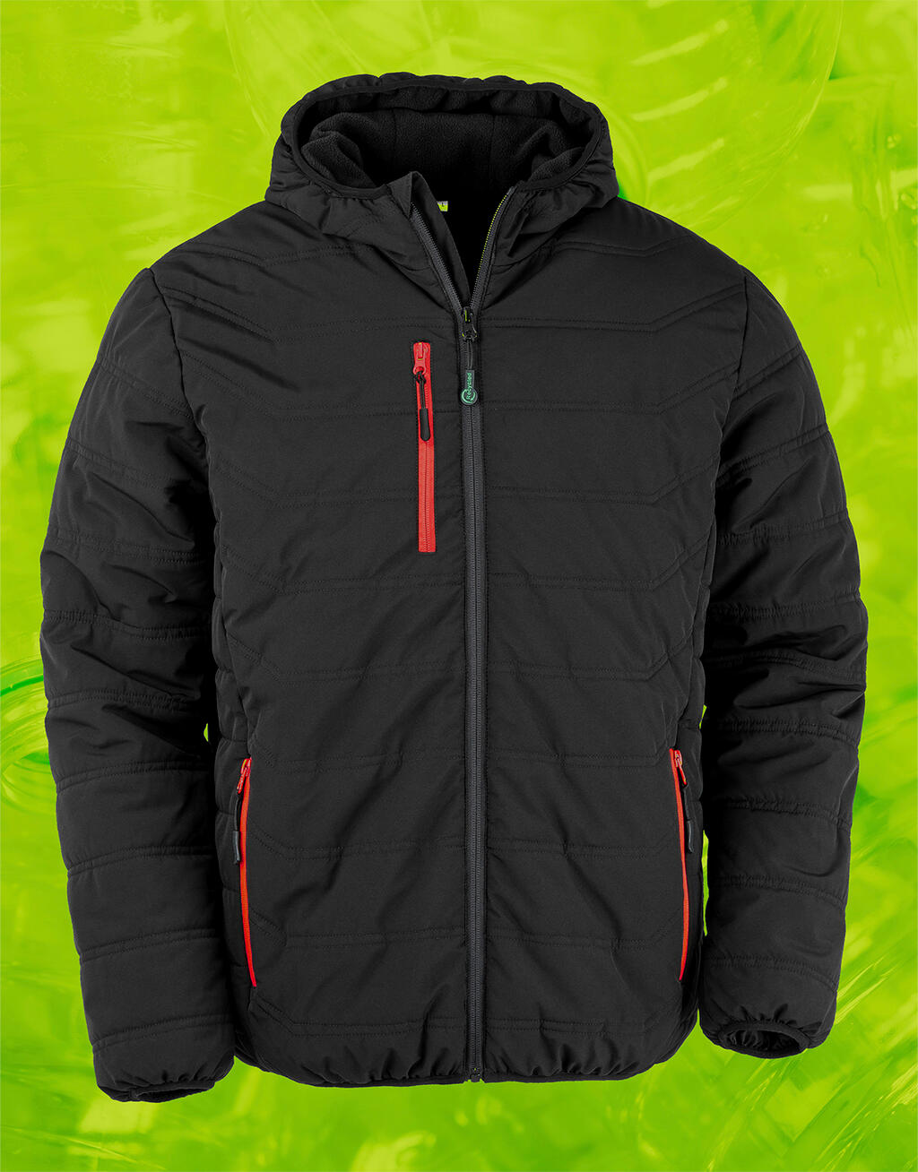 Black Compass Padded Winter Jacket imagen 9