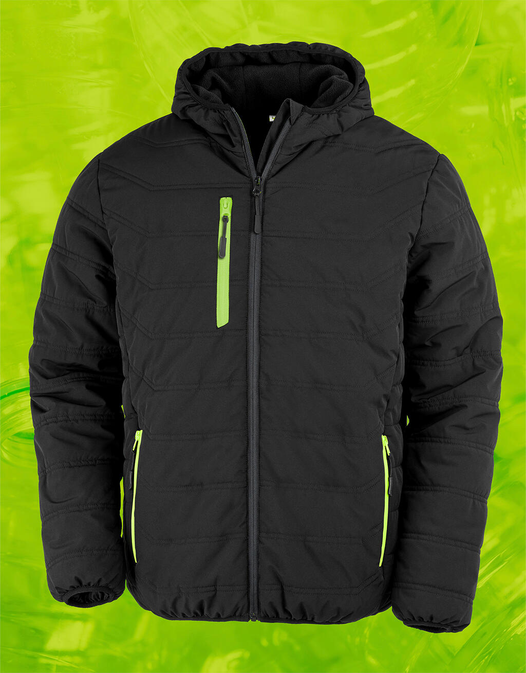 Black Compass Padded Winter Jacket imagen 10