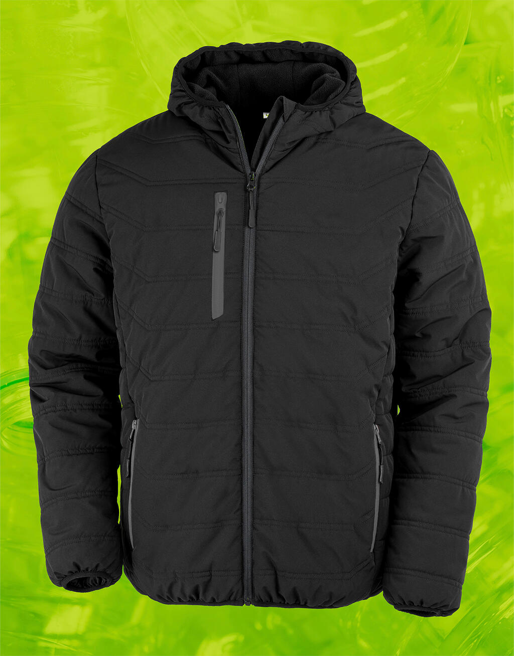 Black Compass Padded Winter Jacket imagen 11