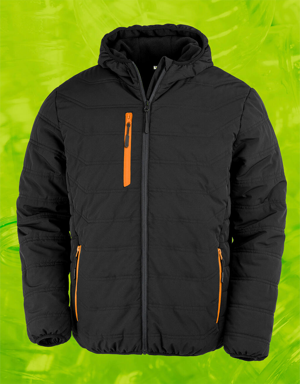 Black Compass Padded Winter Jacket imagen 12