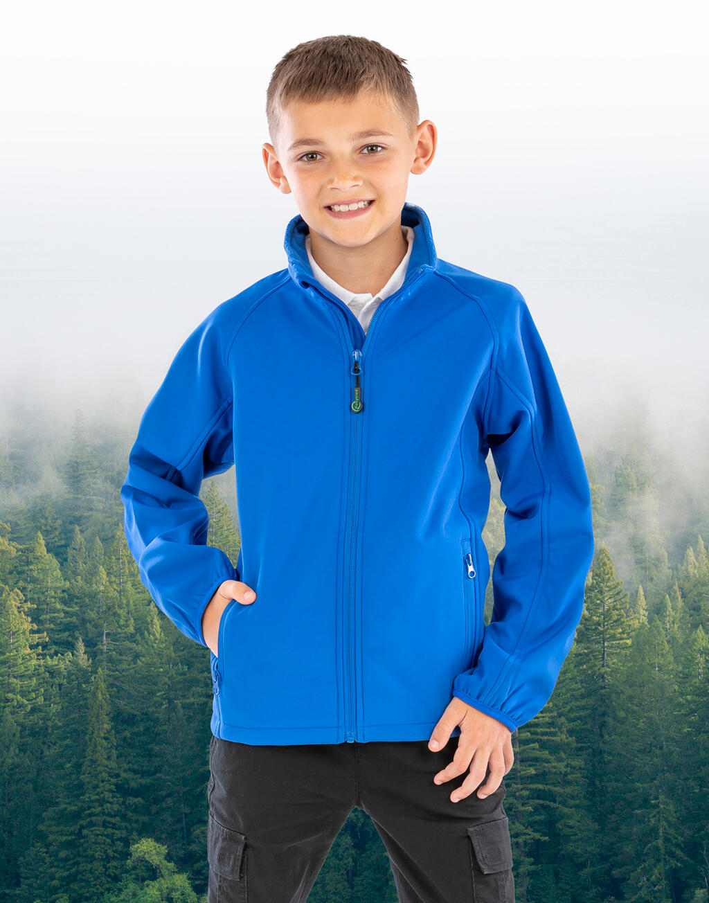 Recycled 2-Layer Printable J/Y Softshell Jacket imagen 2