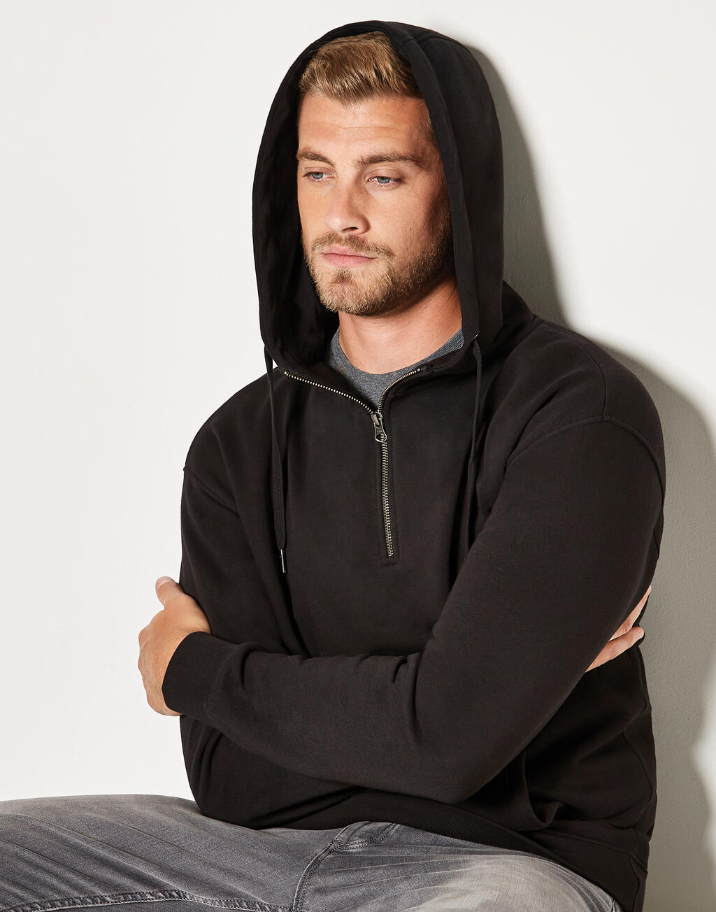 Regular Fit 1/4 Zip Hoodie imagen 2