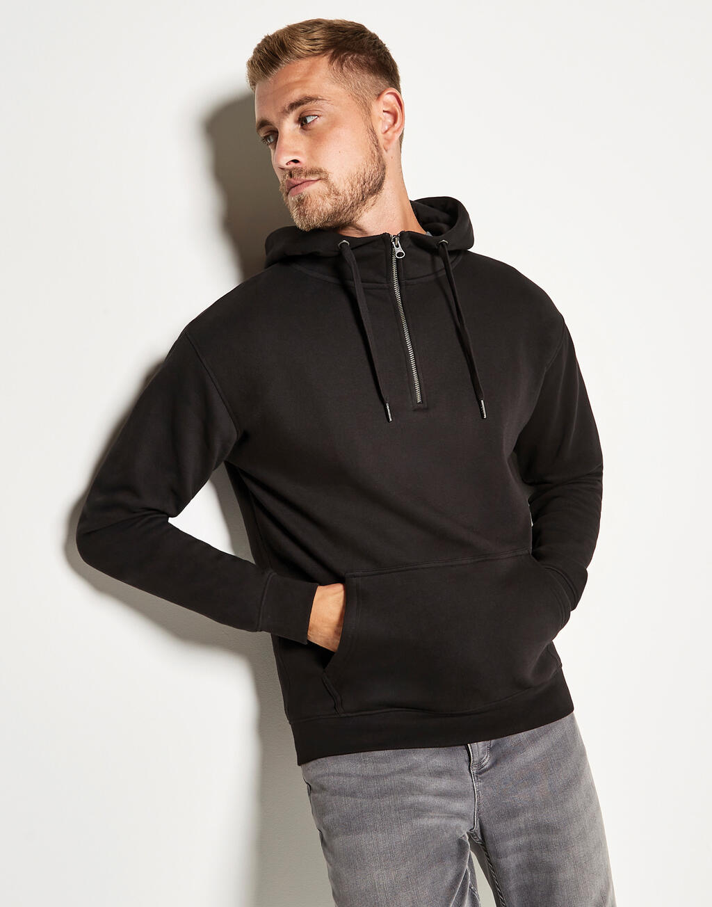 Regular Fit 1/4 Zip Hoodie imagen 3