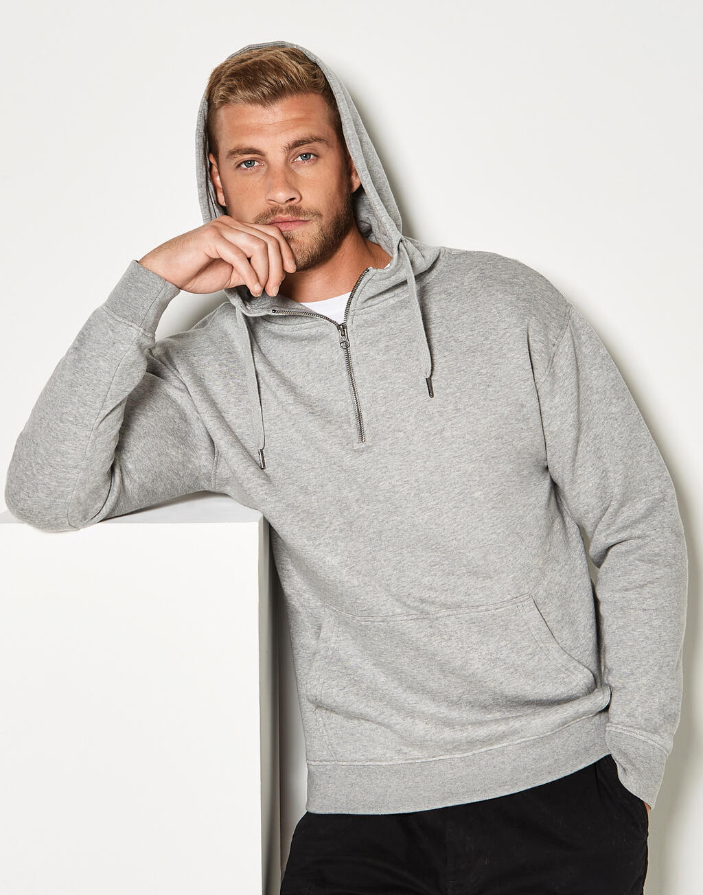 Regular Fit 1/4 Zip Hoodie imagen 10