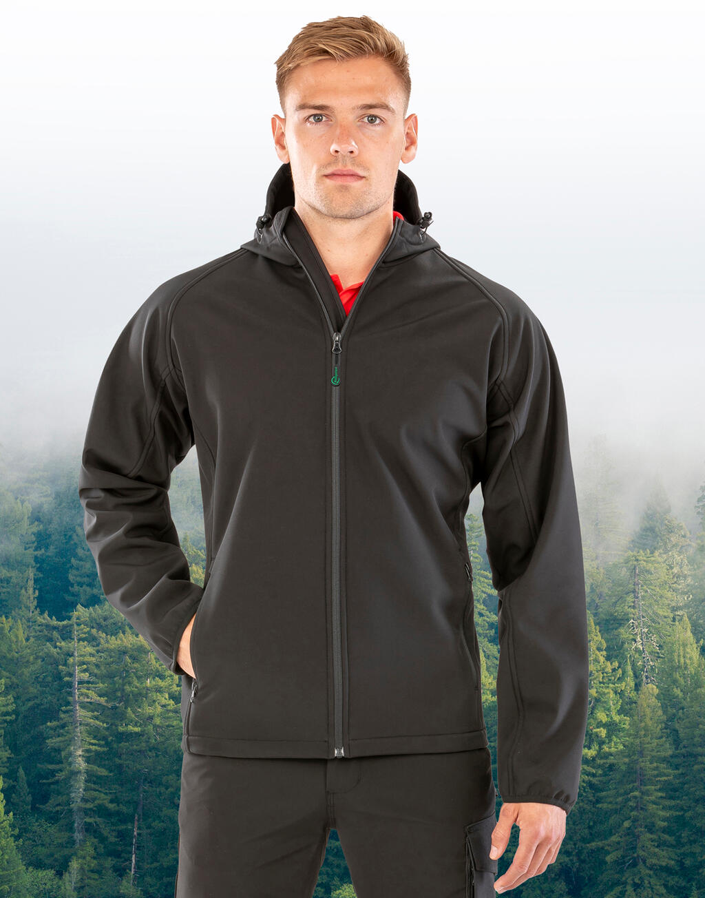 Men's Recycled 3-Layer Hooded Softshell imagen 2