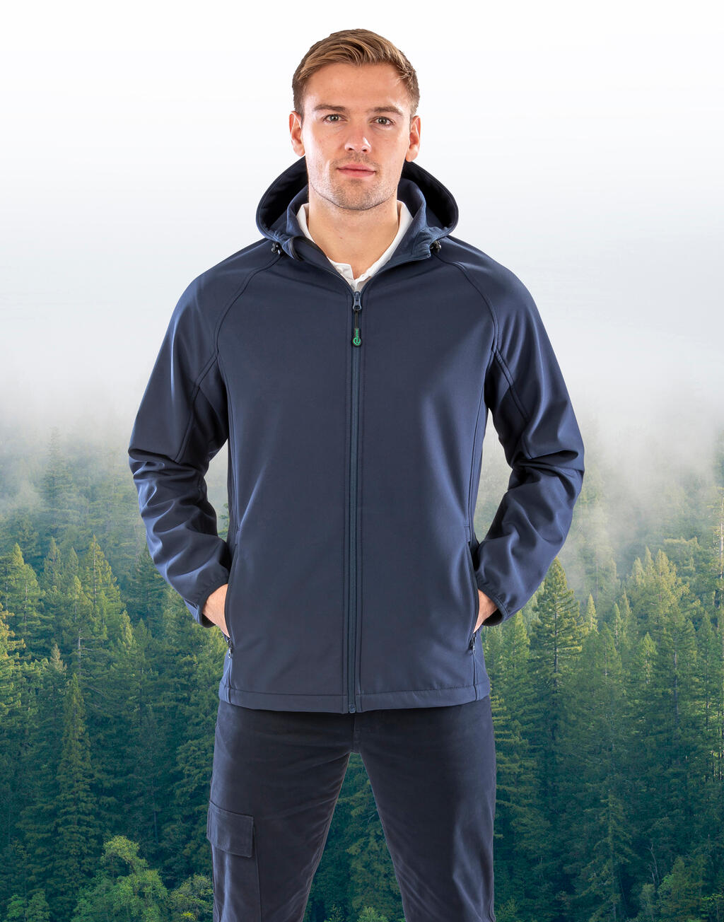 Men's Recycled 3-Layer Hooded Softshell imagen 1