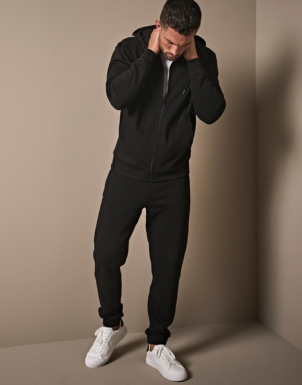Ribbed Interlock Hooded Full Zip imagen 4