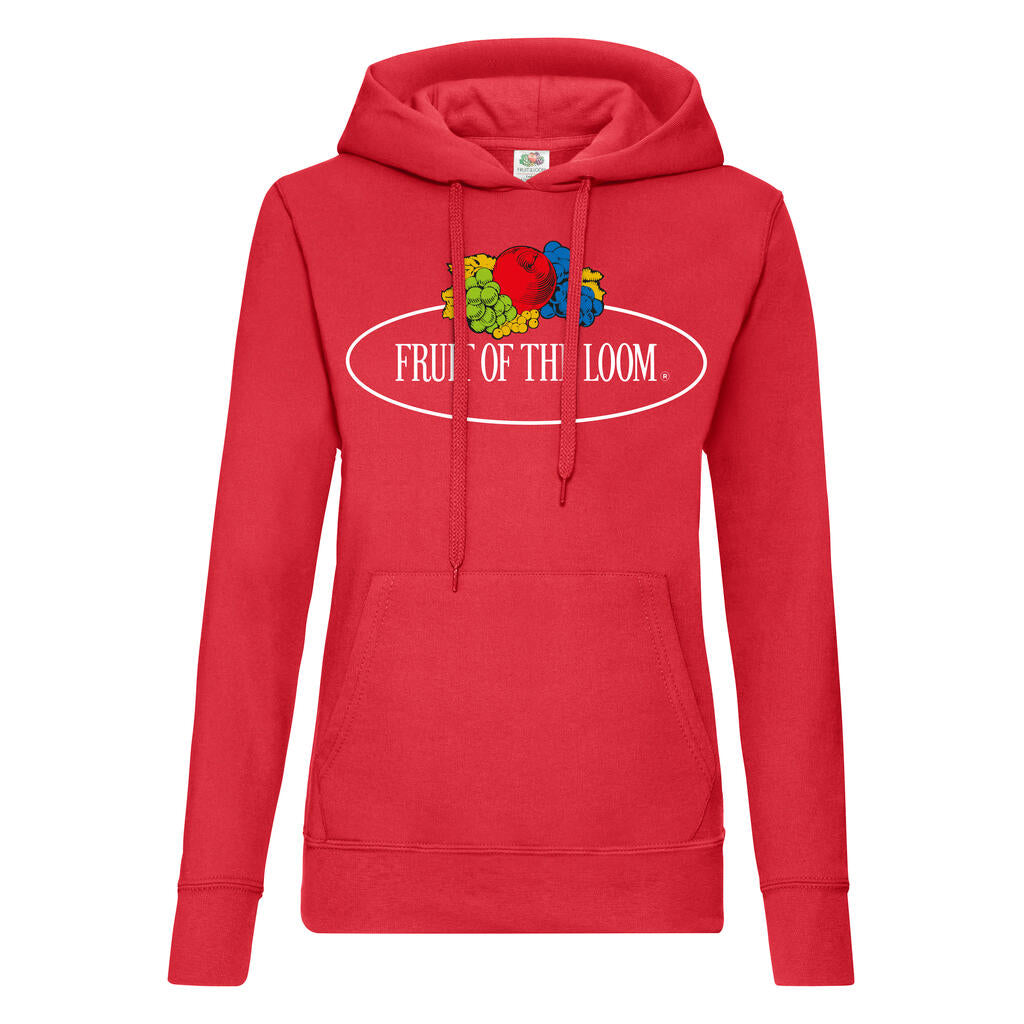 Ladies Vintage Hooded Sweat Large Logo Print imagen 4