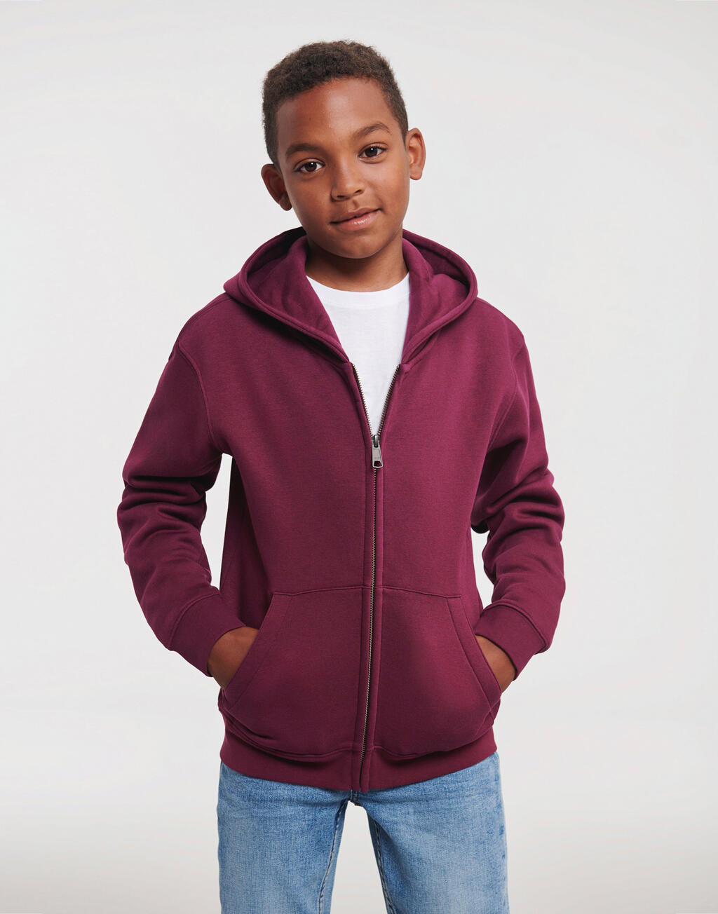 Kids' Authentic Zipped Hood Sweat imagen 1