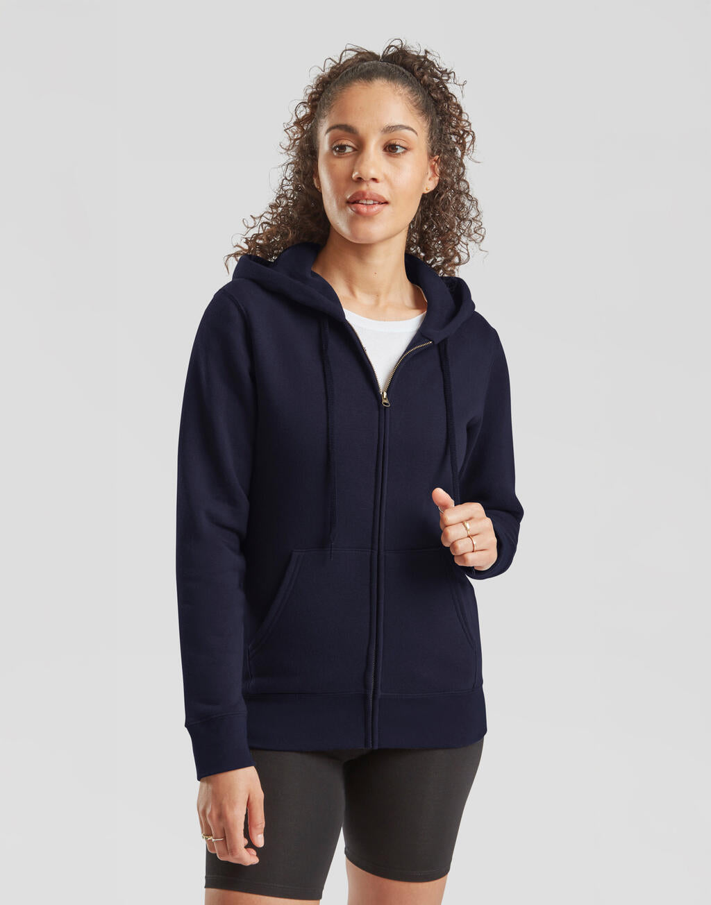 Premium Hooded Sweat Jacket Lady-Fit imagen 1
