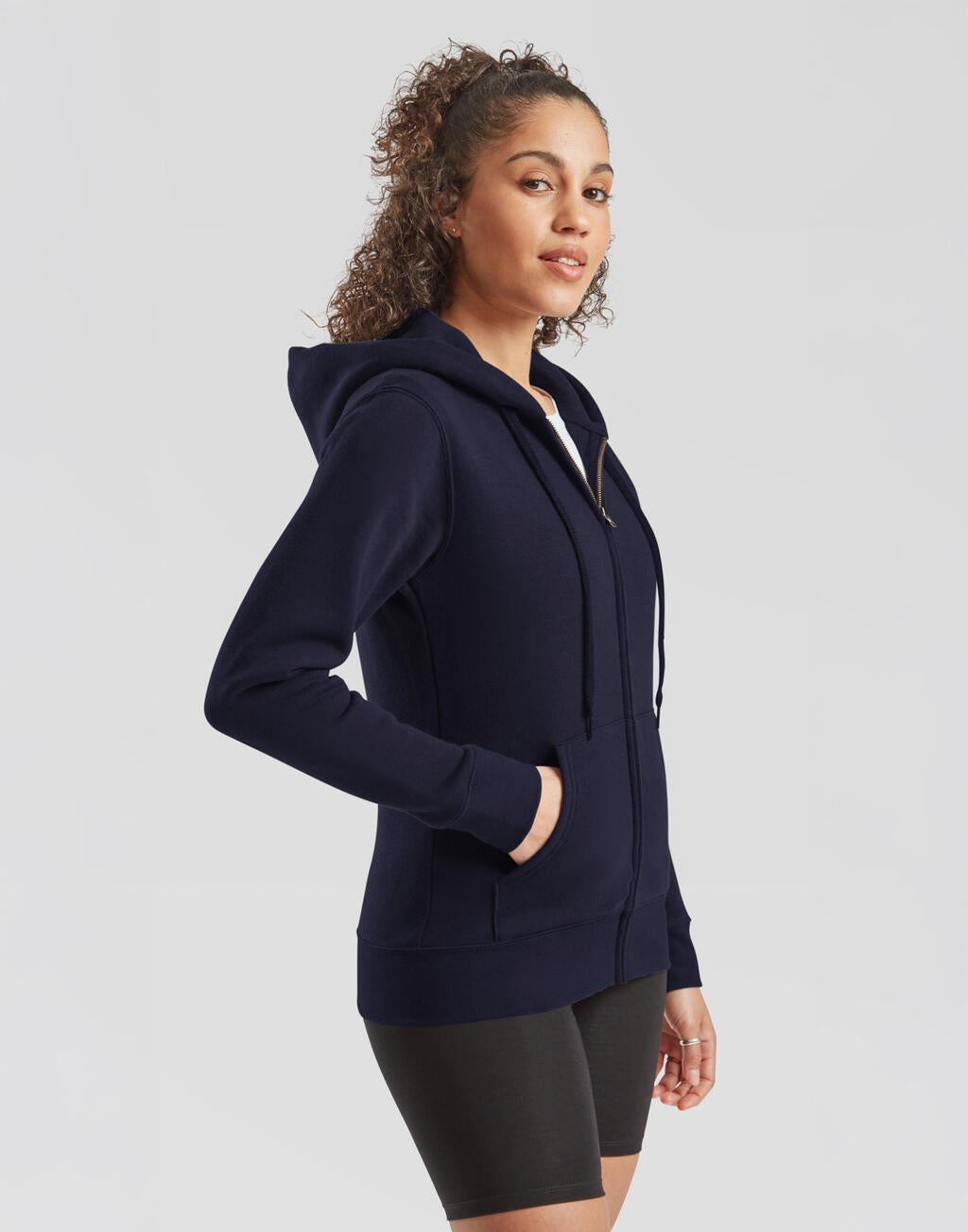 Premium Hooded Sweat Jacket Lady-Fit imagen 2
