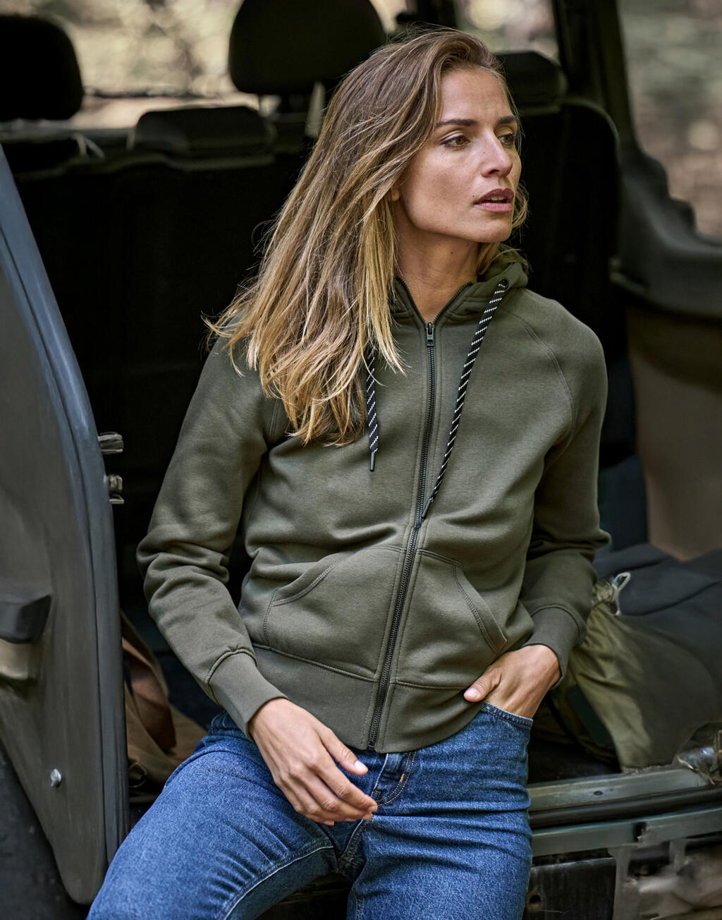 Ladies Fashion Full Zip Hood imagen 1