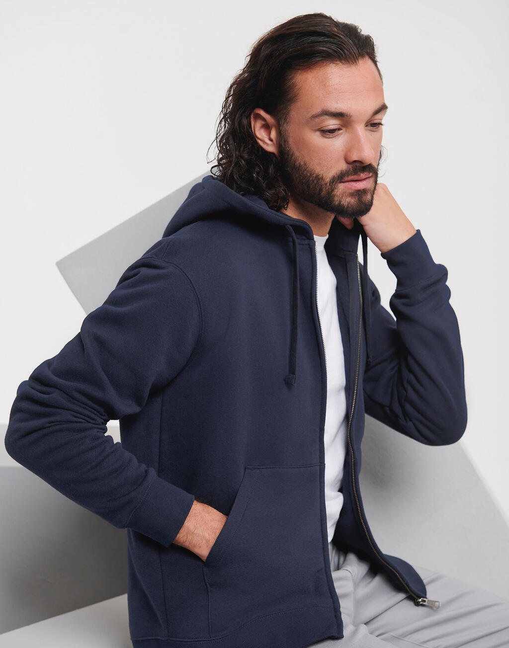 Men's Authentic Zipped Hood imagen 2