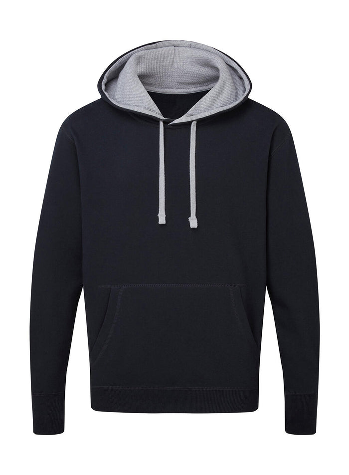 Sudadera capucha en contraste
