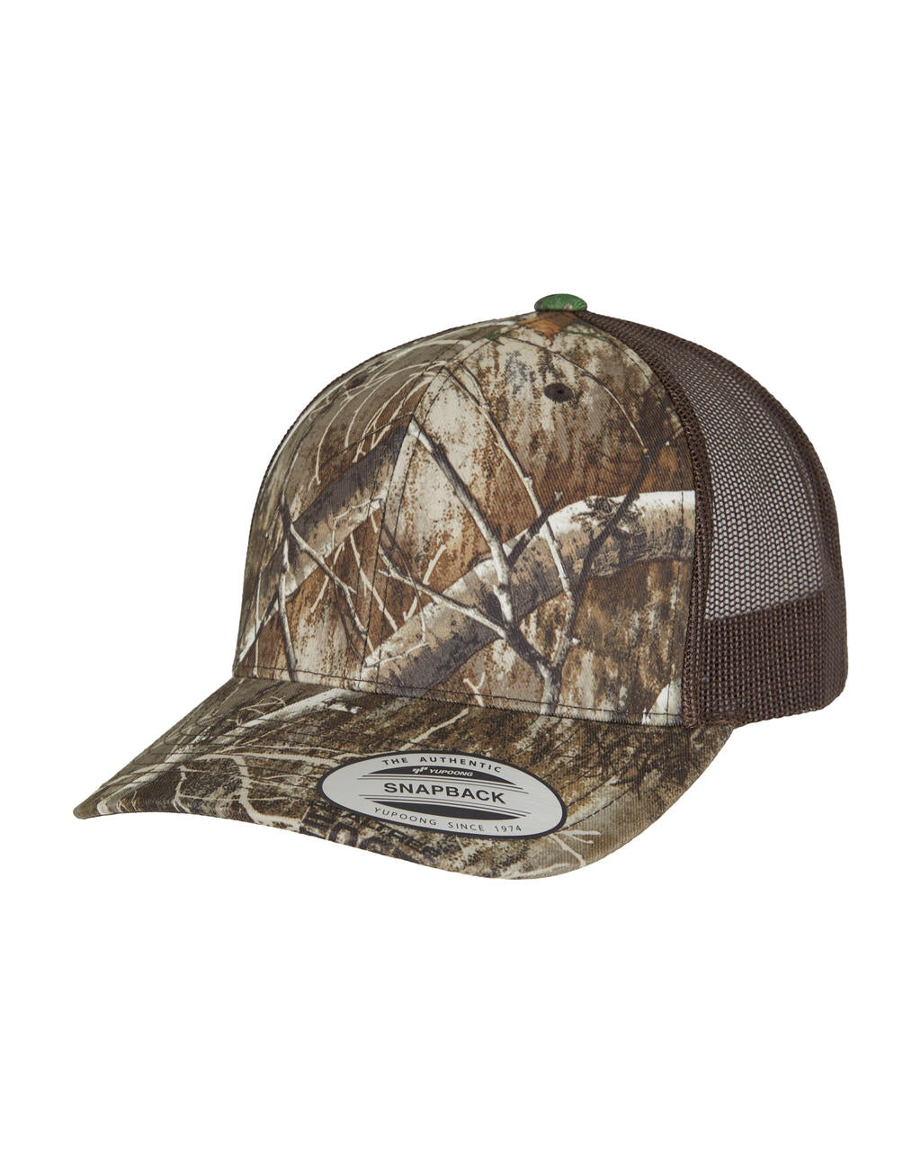 YP Classcis RealTree Camo Retro Trucker Cap imagen 1