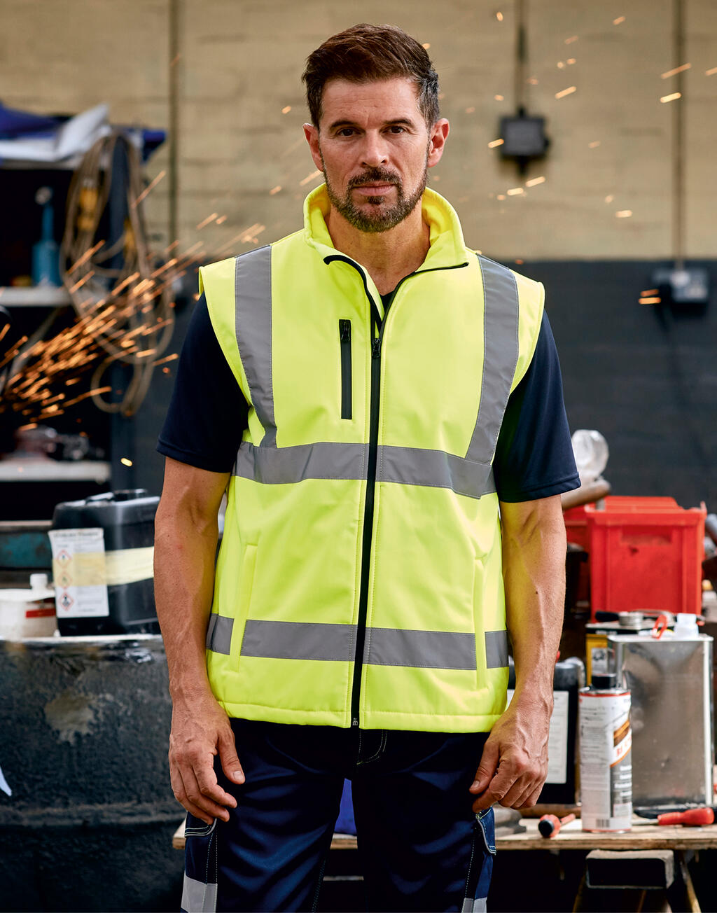 Fluo Softshell Bodywarmer imagen 2