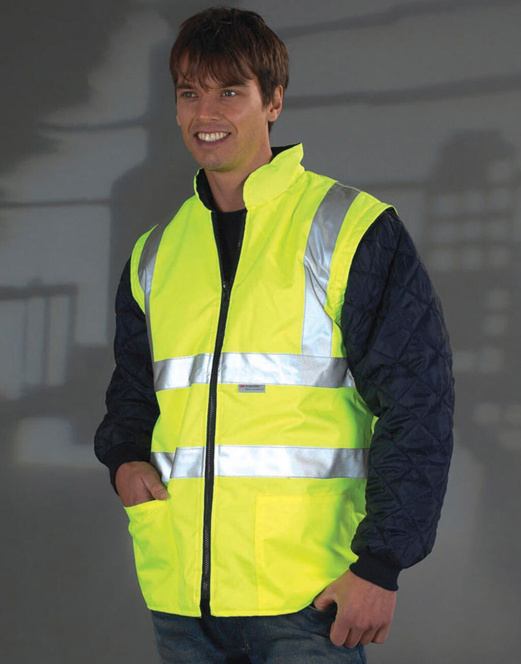 Fluo Quilted Jacket with Zip-Off Sleeves imagen 2