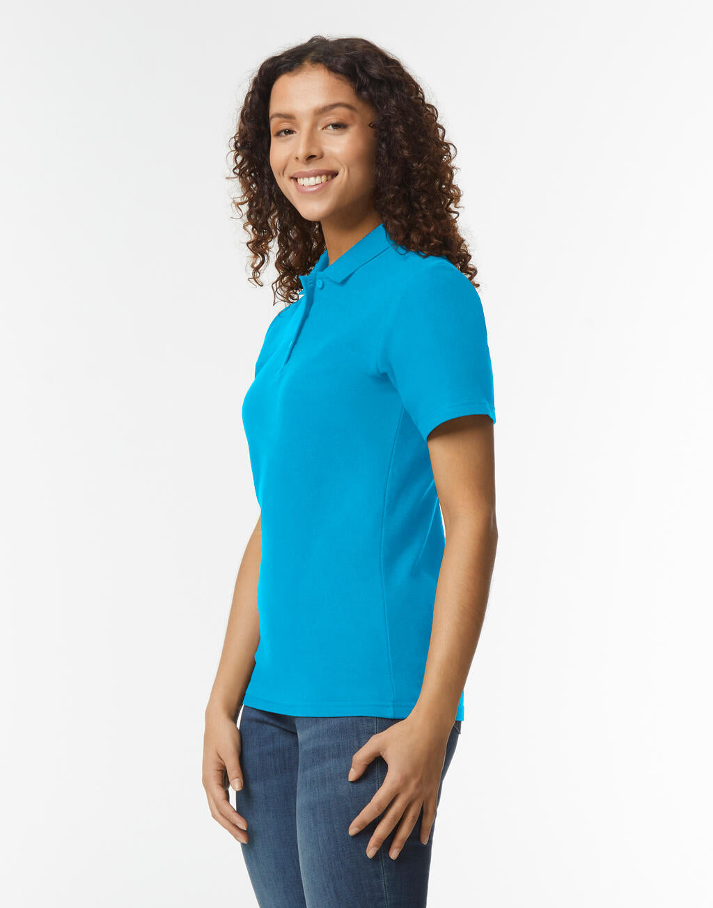 Softstyle Women's Pique Polo imagen 3