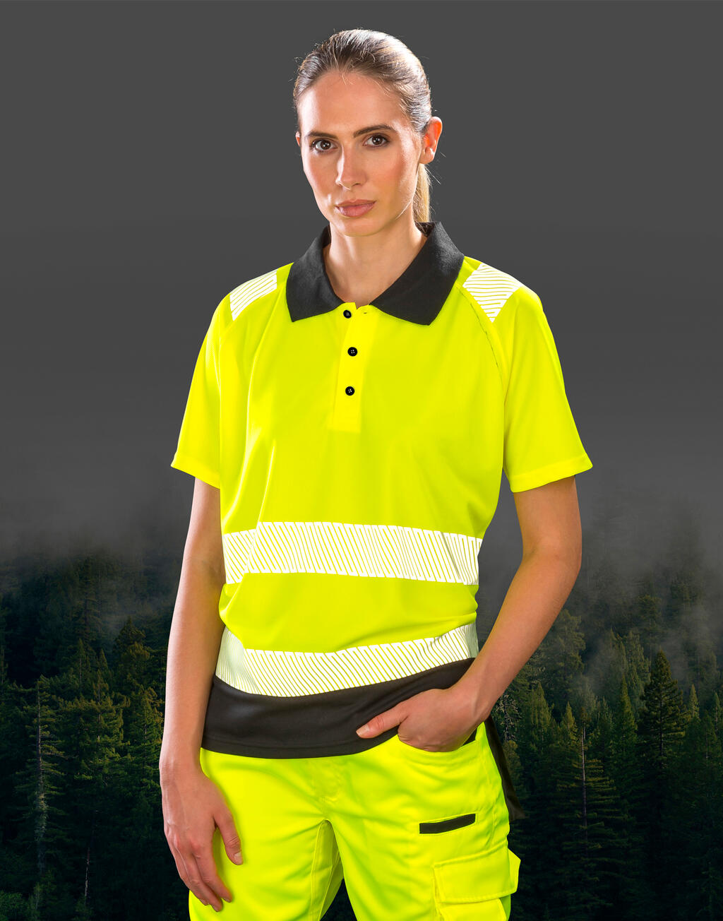 Recycled Safety Polo Shirt imagen 2