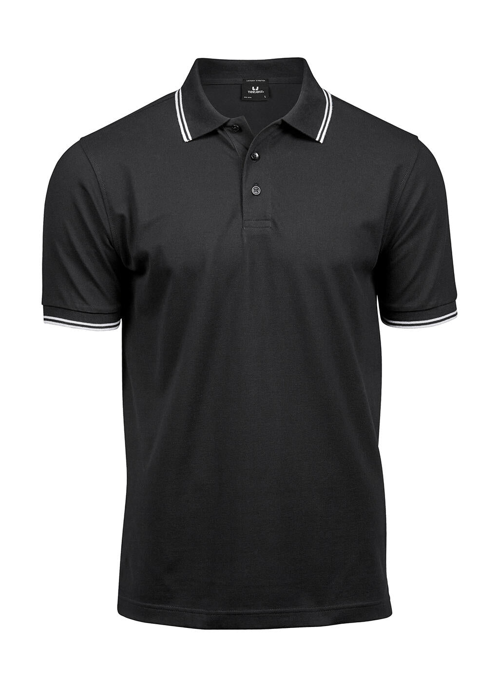 Luxury Stripe Stretch Polo imagen 7