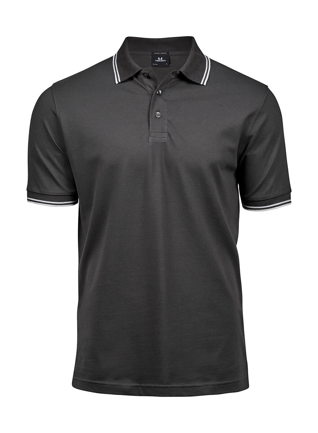 Luxury Stripe Stretch Polo imagen 8