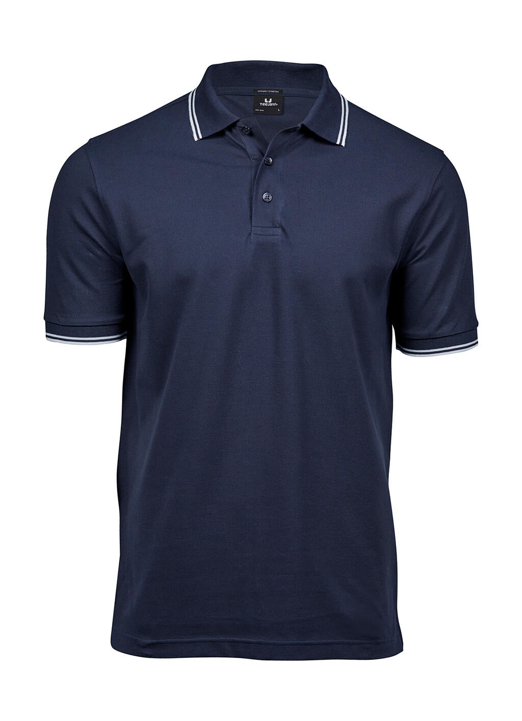 Luxury Stripe Stretch Polo imagen 9