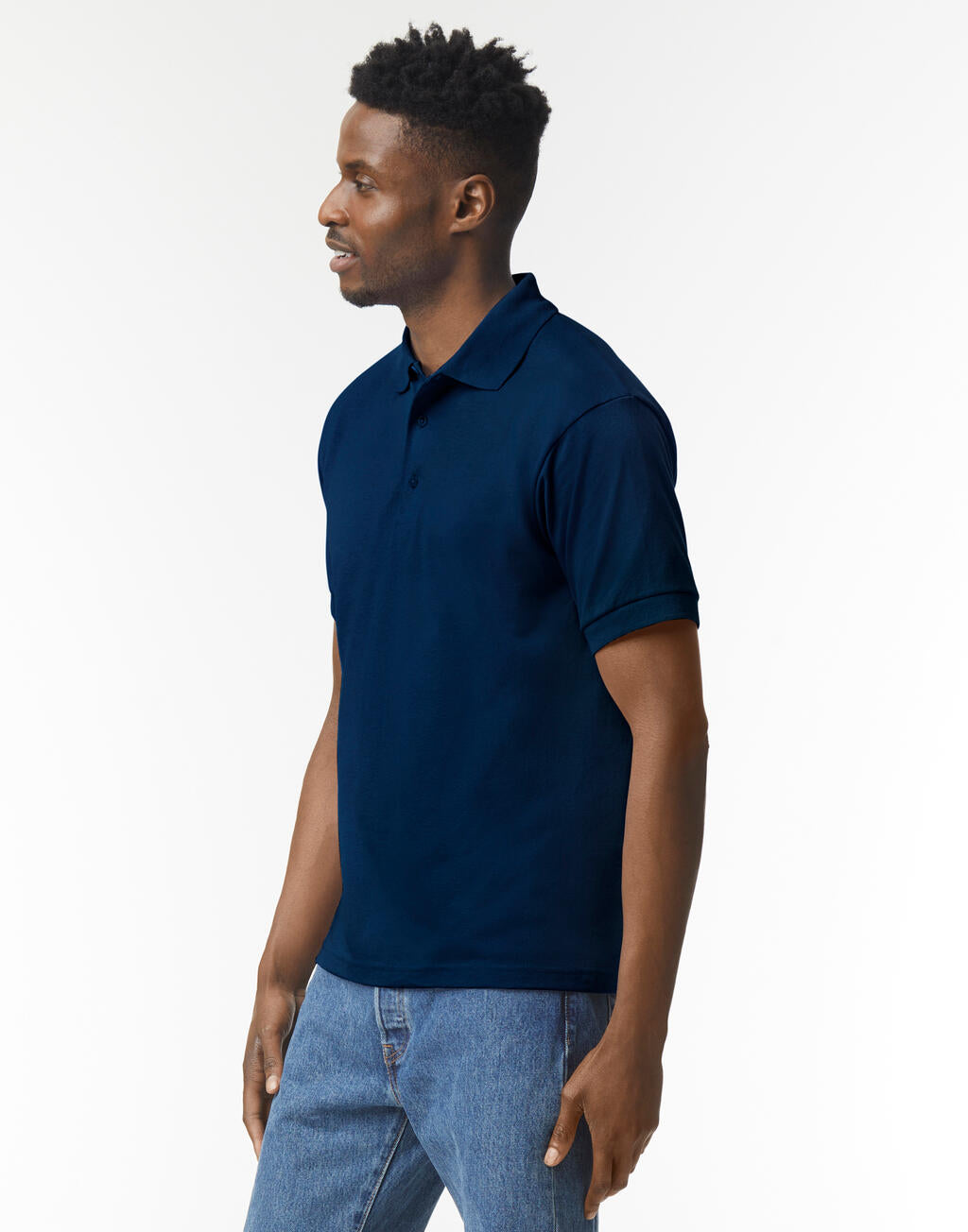 DryBlend Adult Jersey Polo imagen 2
