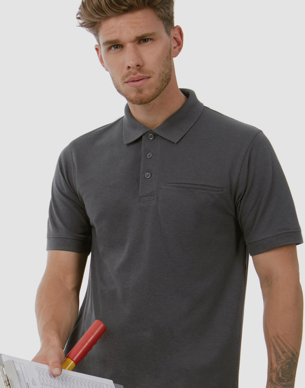 Energy Pro Workwear Pocket Polo imagen 1