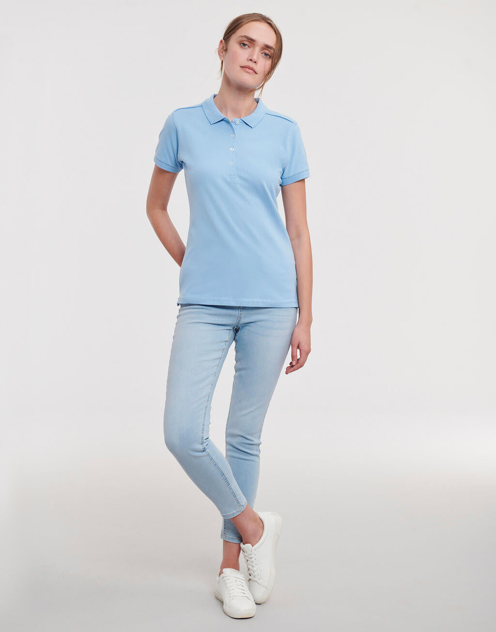 Ladies' Fitted Stretch Polo imagen 3