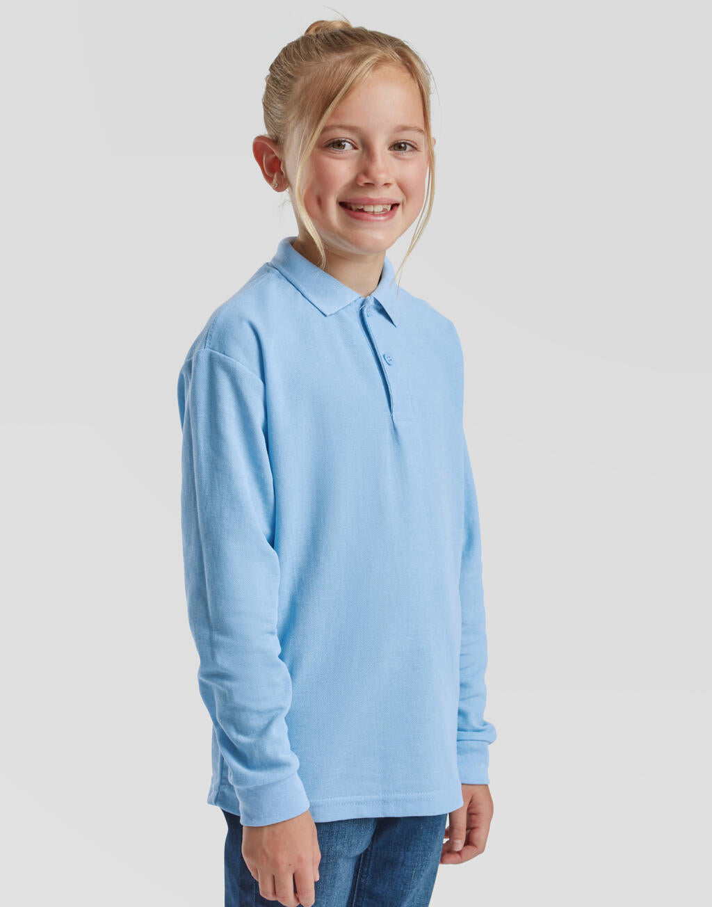 Kids 65/35 Long Sleeve Polo imagen 2
