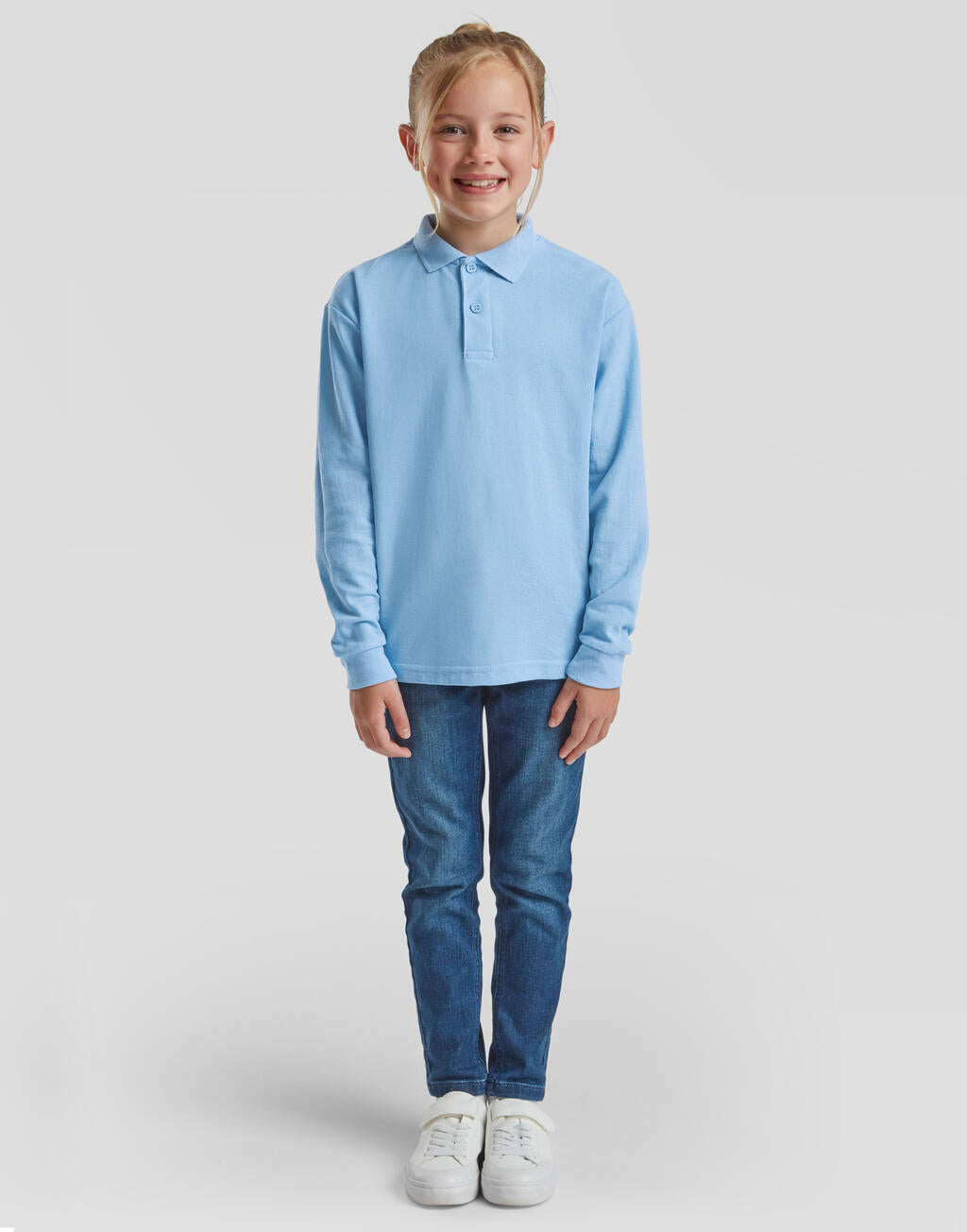 Kids 65/35 Long Sleeve Polo imagen 3