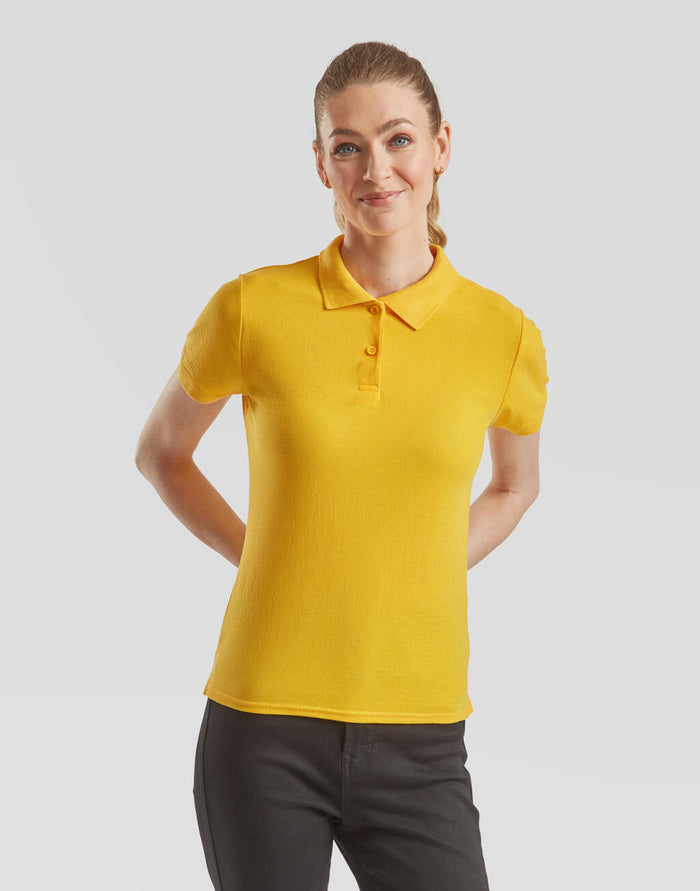 Polo piqué 65/35 mujer