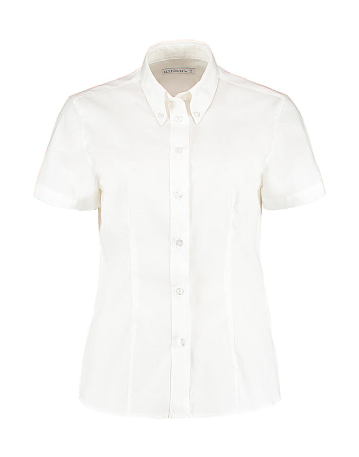 Camisa Oxford Premium Tailored Fit de manga corta mujer