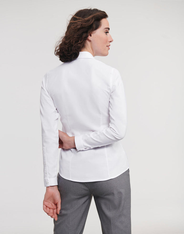 Camisa espiga de manga larga mujer